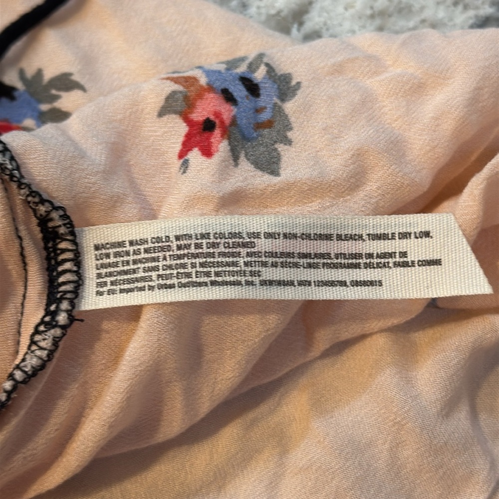 Free People Black and Pink Floral Mini Dress - Picture 10 of 13